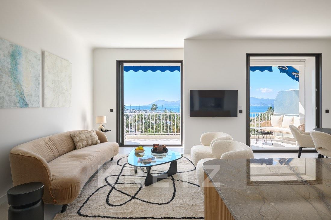 SEA VIEW 3 BEDROOMS APARTMENT IN CANNES