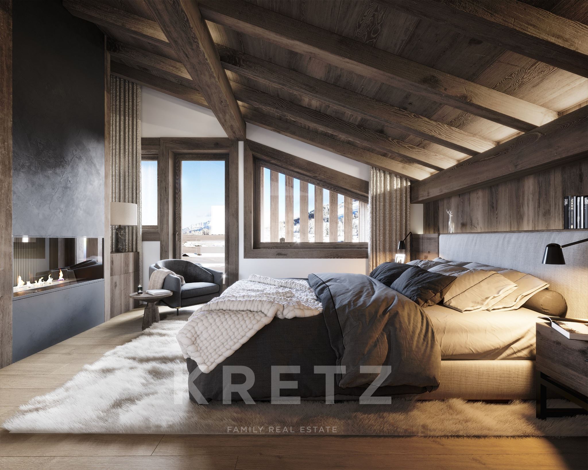 MEGÈVE - MONT D’ARBOIS — 395 sqm off-plan chalet located at the foot of the slopes and the golf cour