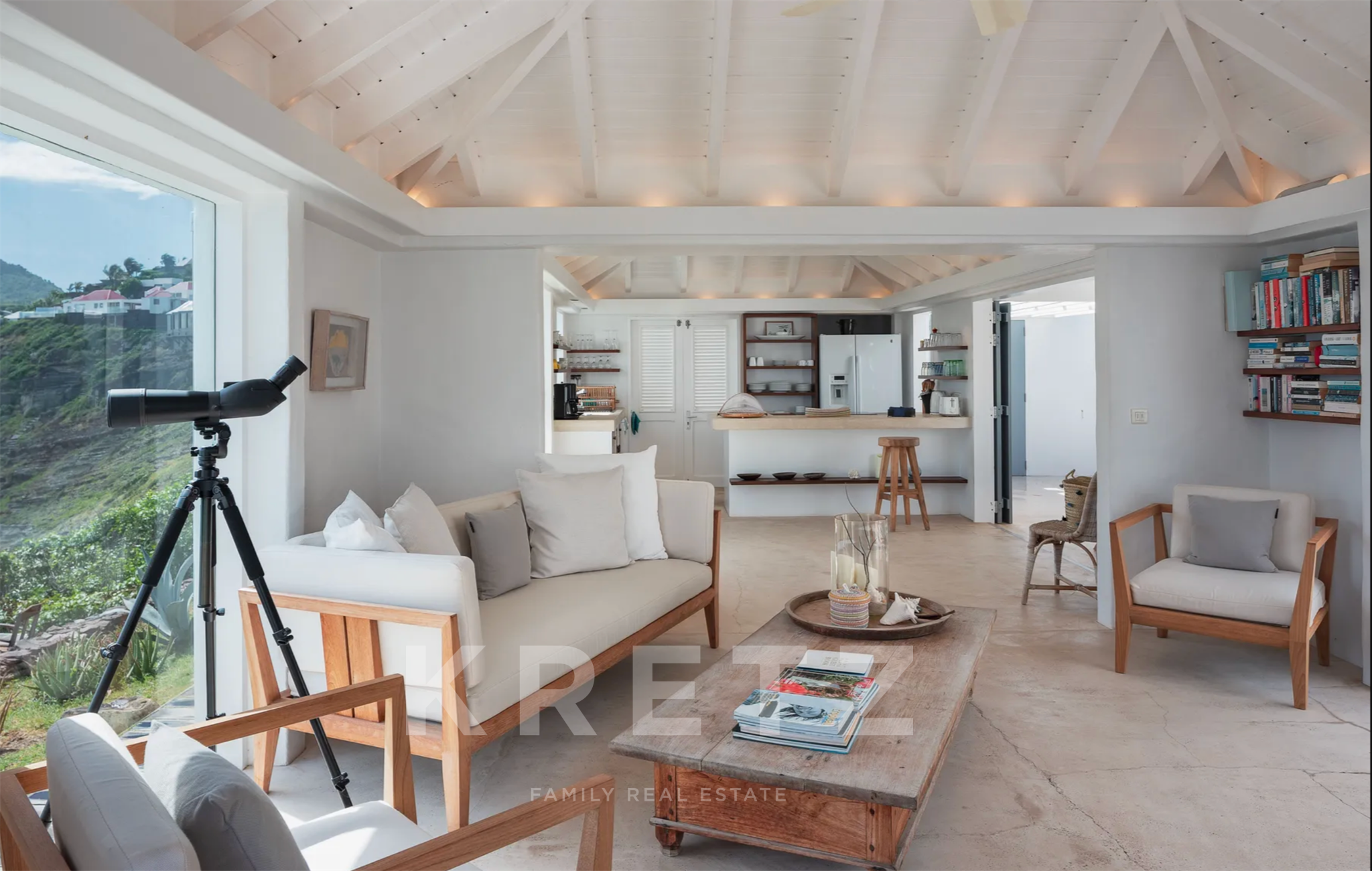 Splendid estate composed of two villas, overlooking the ocean and Îlet Tortue