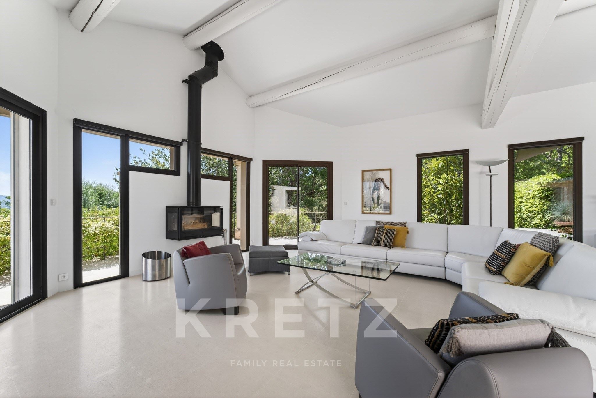 Saint Saturnin Les Apt, avec vue sur le Luberon, maison d'architecte de plus de 280m2