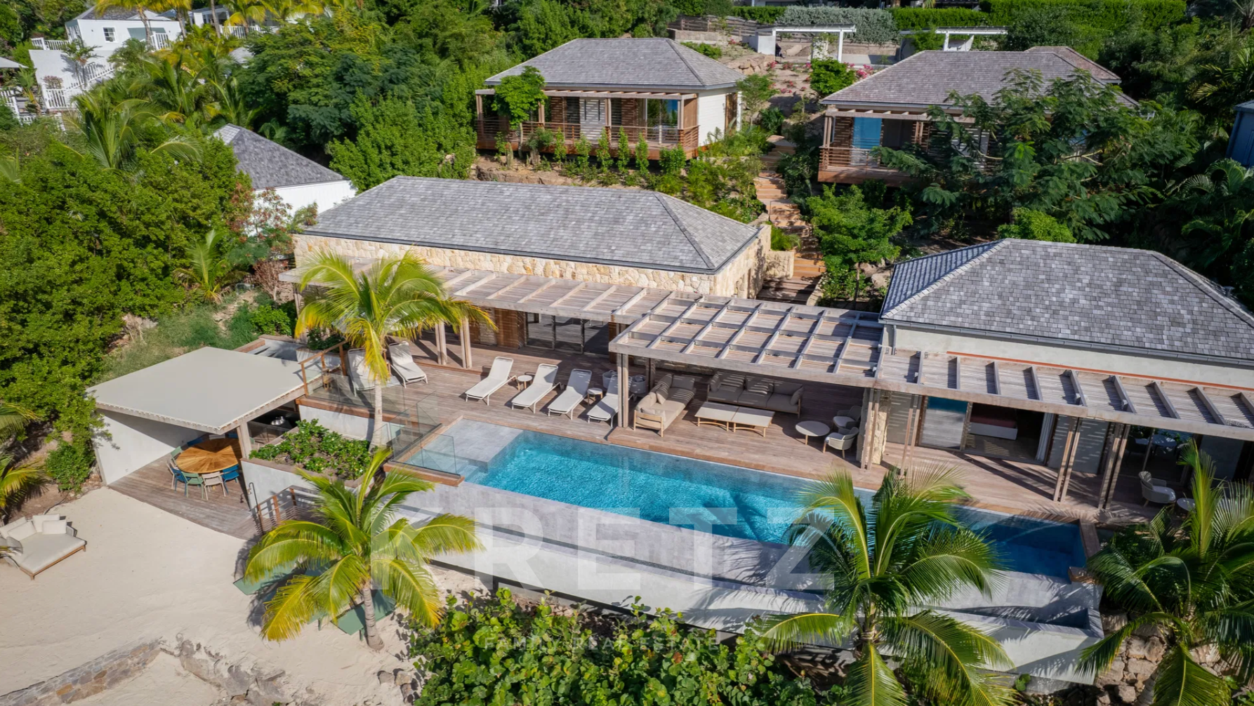 Exceptional property with private beach overlooking Marigot Bay