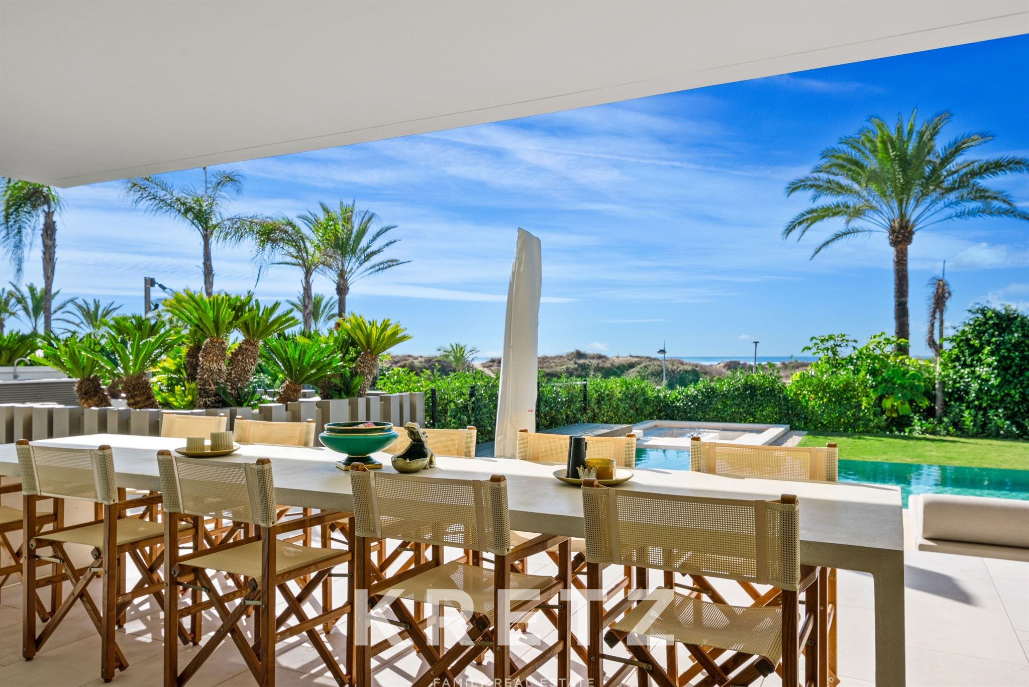 First line unique resort villa