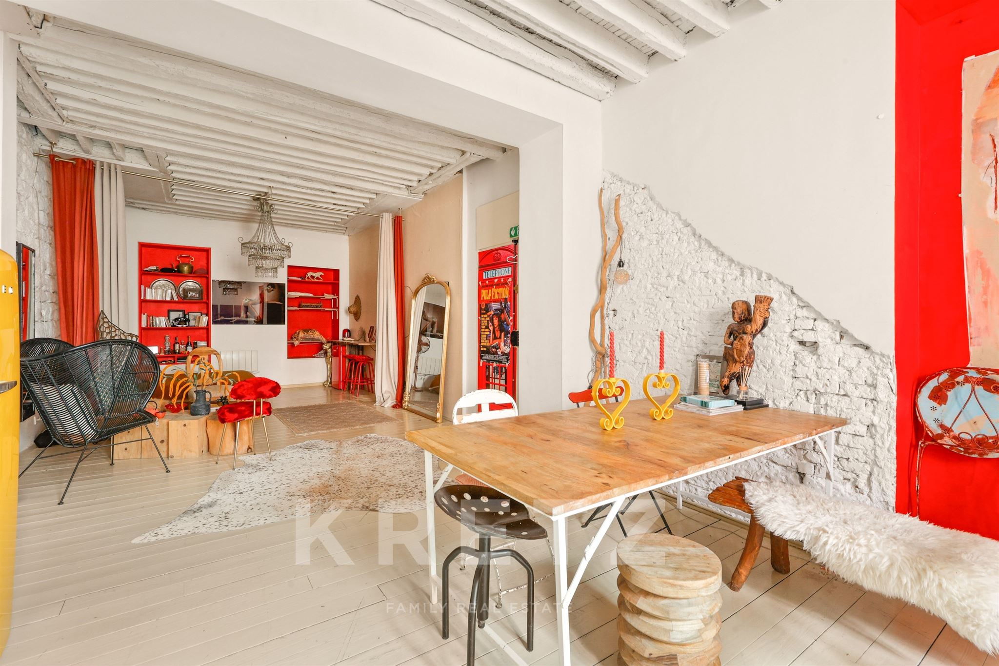 Paris 10 ème – Loft de caractère, esprit atelier d’artiste