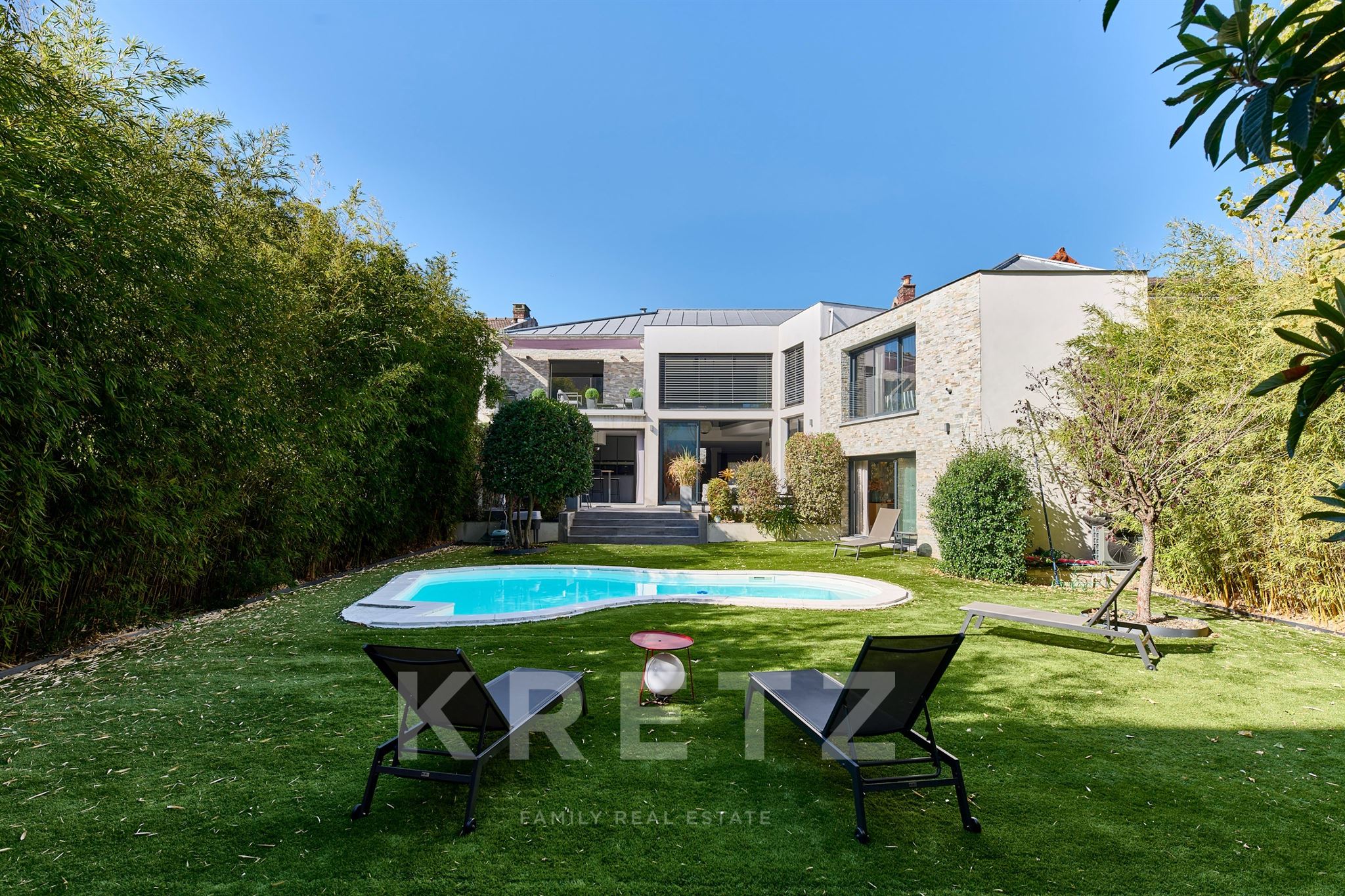 La Petite Garenne - Maison contemporaine avec jardin plein Sud et piscine