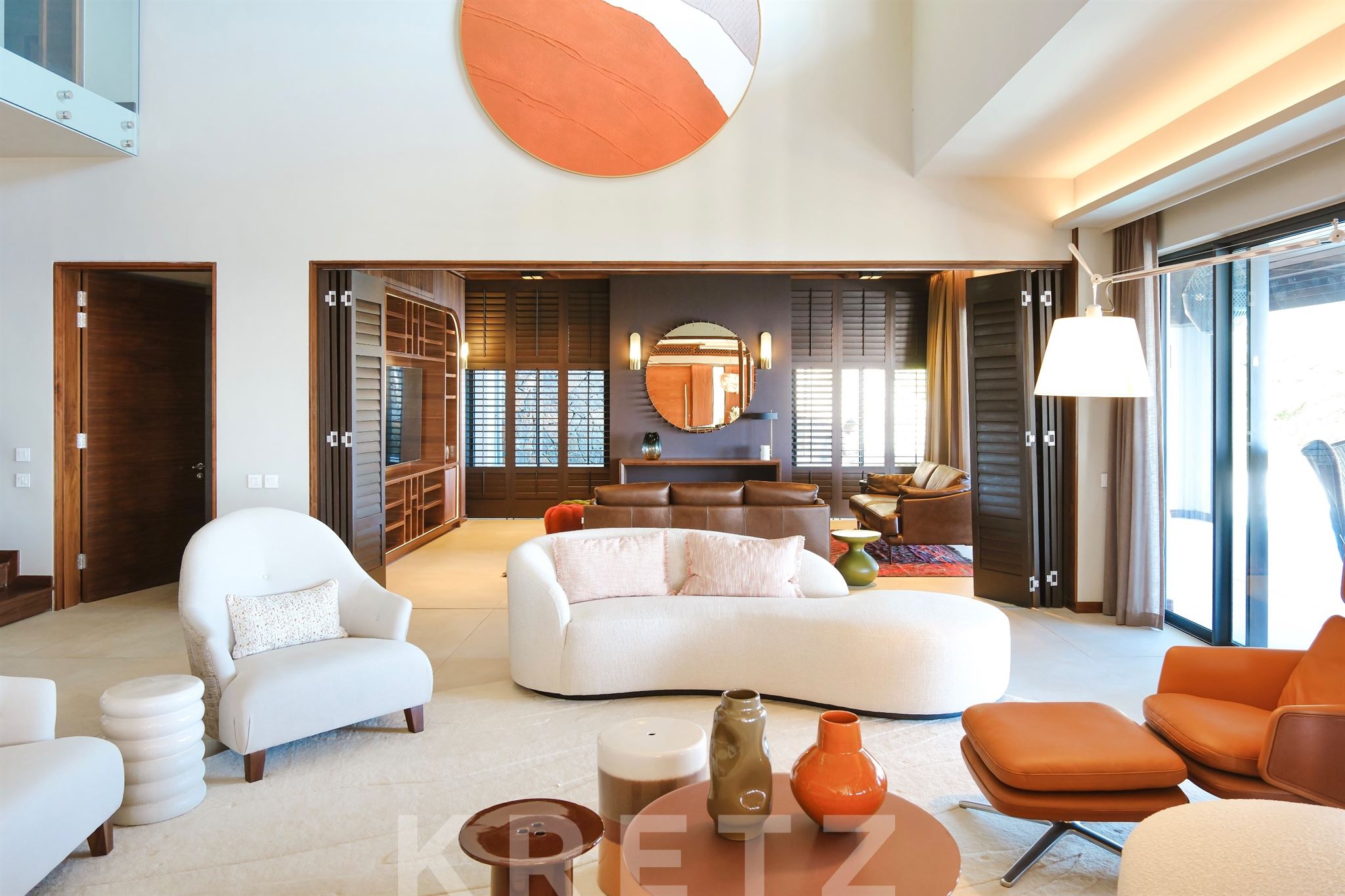 An exceptional contemporary villa with panoramic views of Le Morne and the ocean