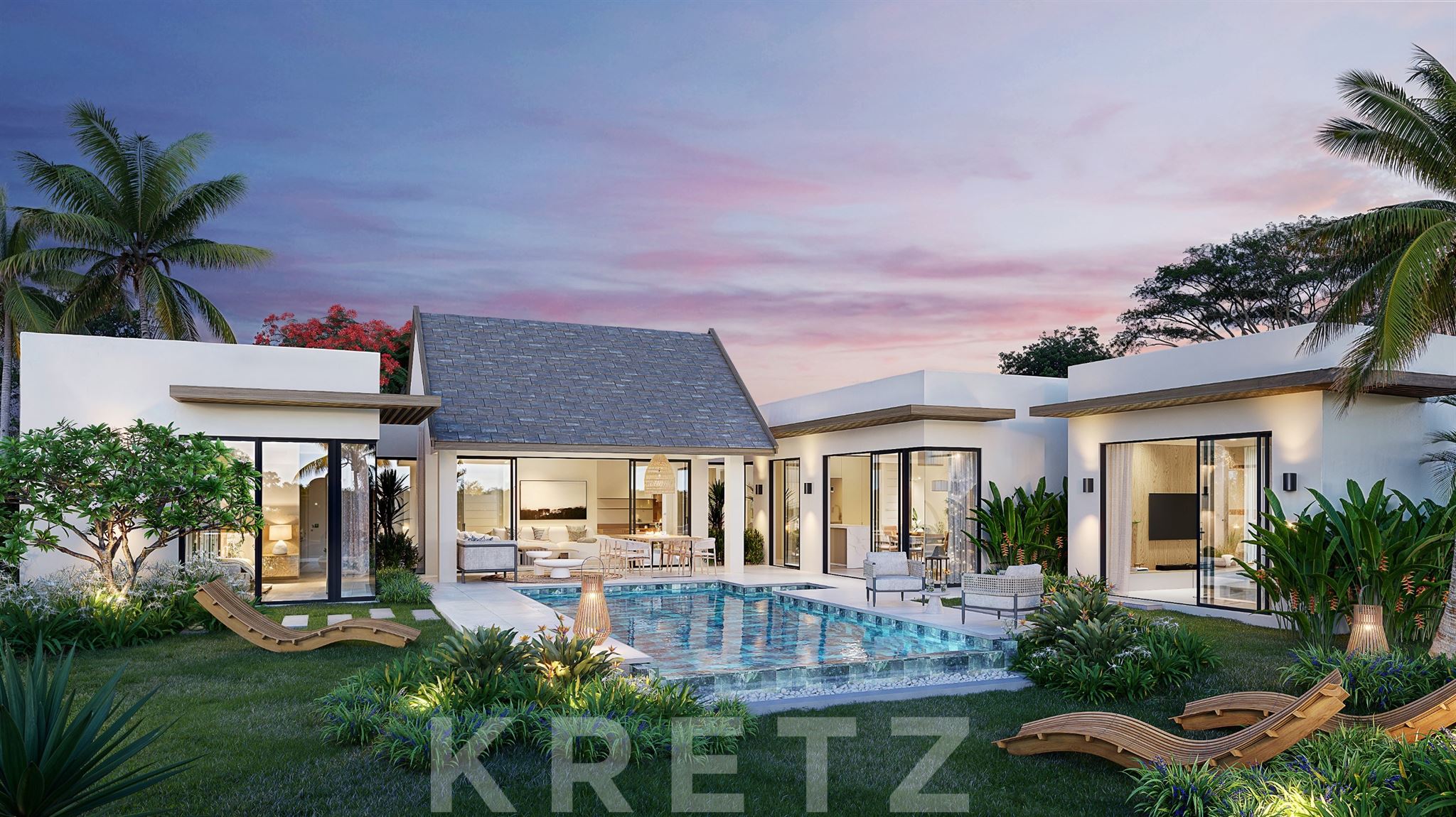 Contemporary villa – the art of tropical living