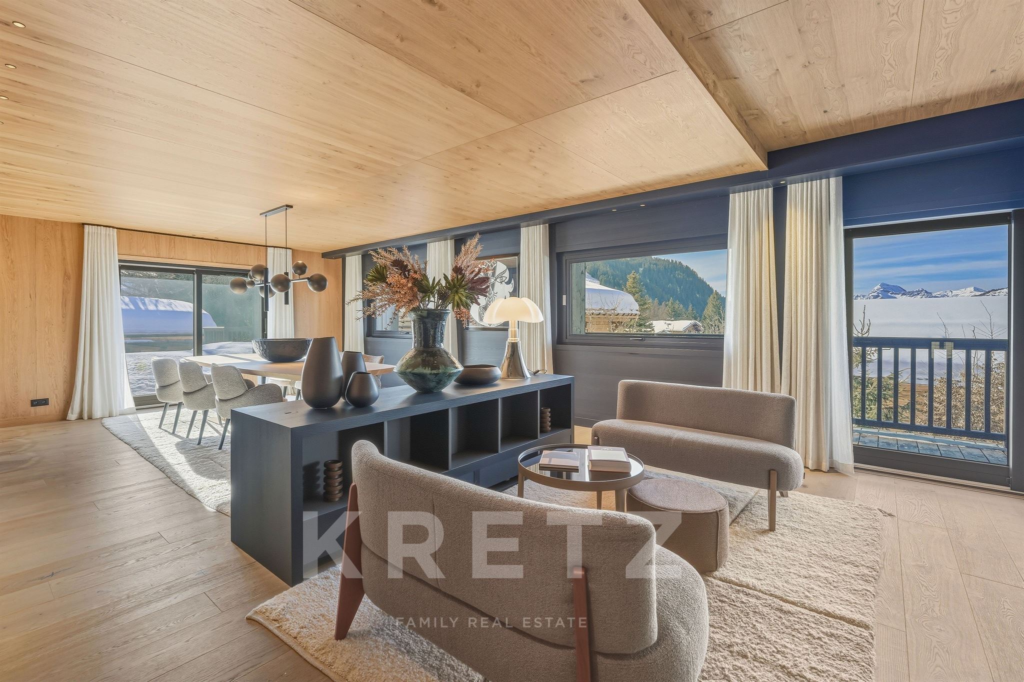 MEGEVE - MONT D’ARBOIS - Stunning 450 sqm chalet designed by Le Même, entirely renovated
