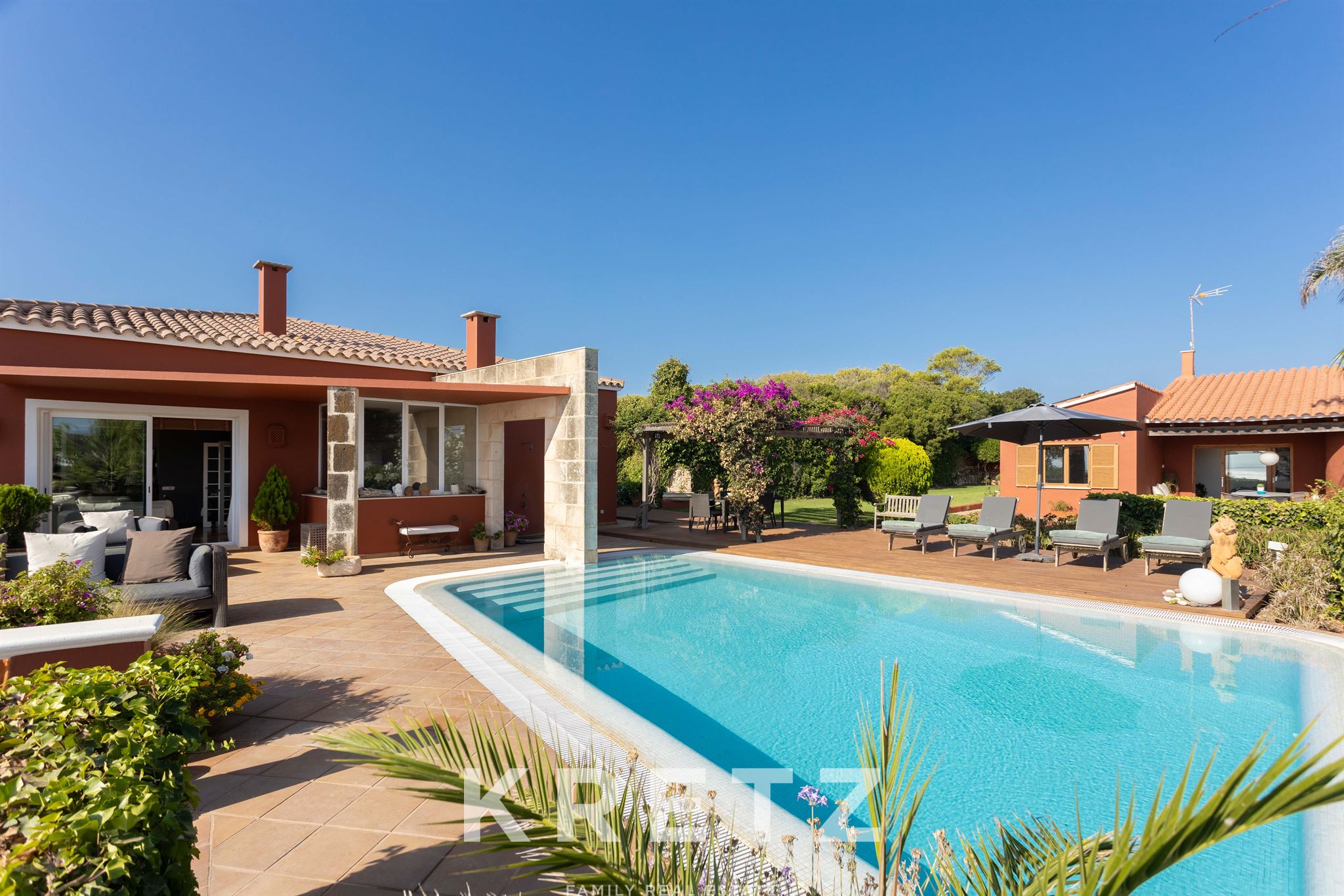 Two charming properties with sea views in Punta Prima