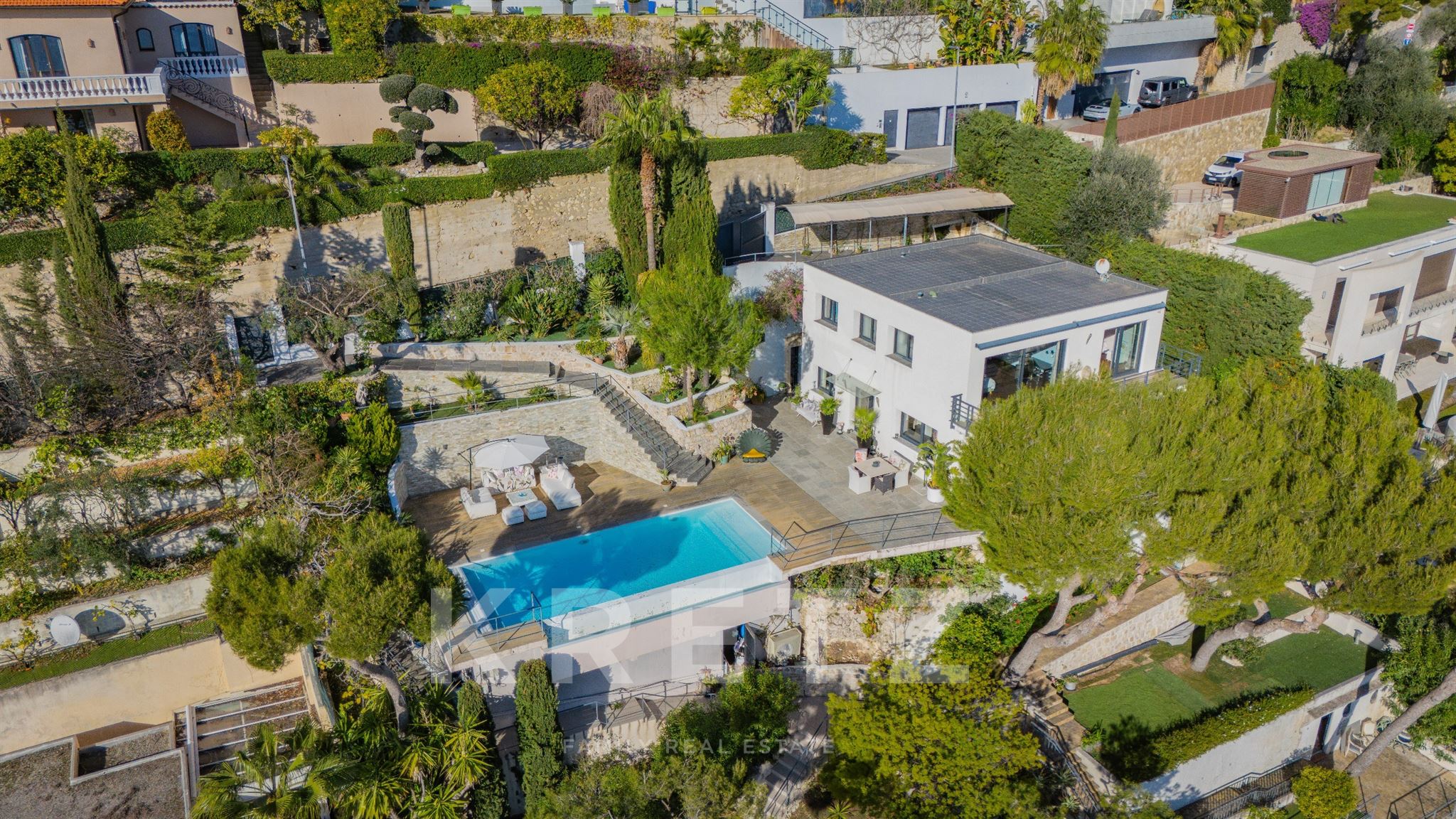 Contemporary house - Eze Bord de Mer - Panoramic view