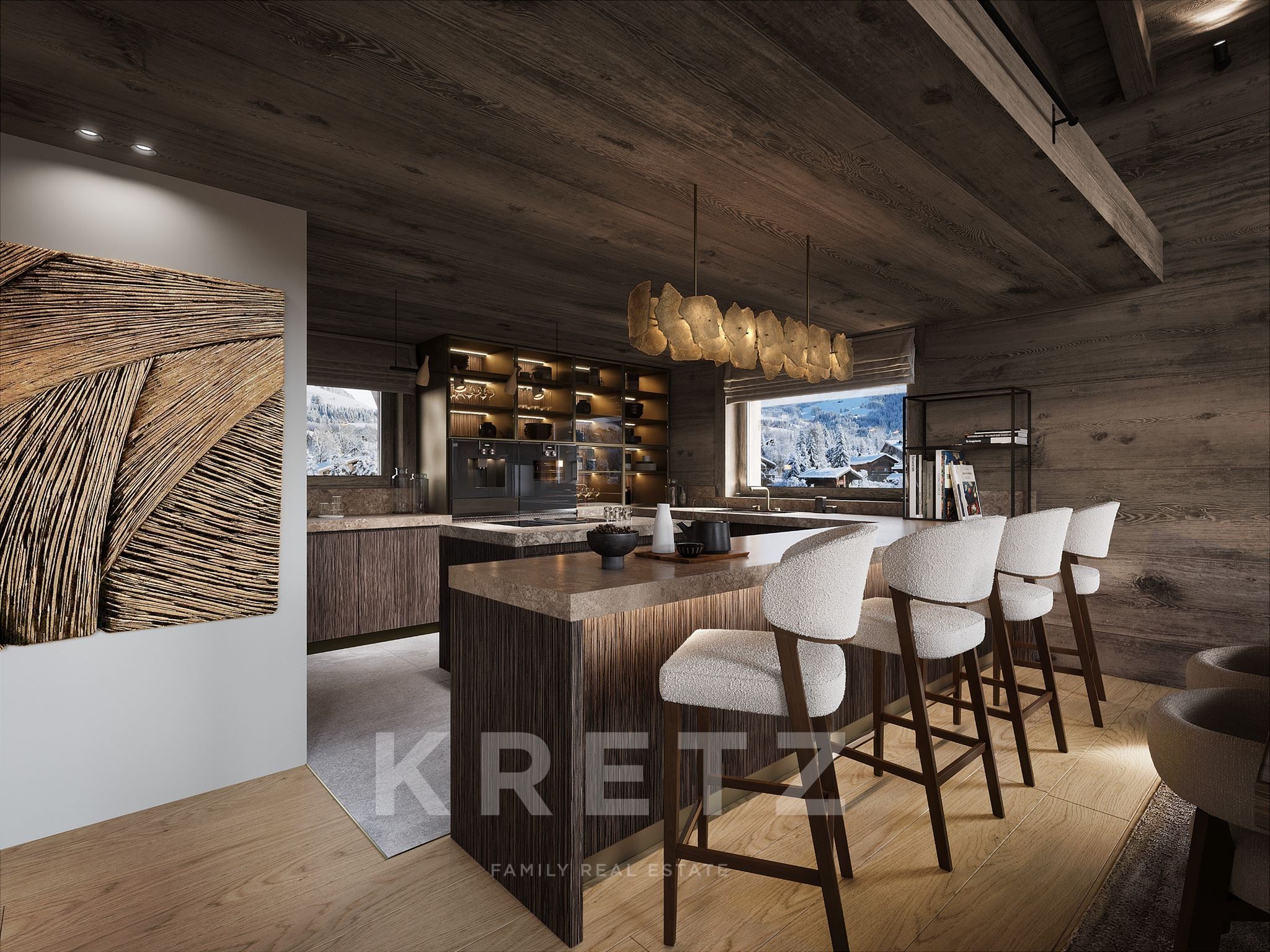 MEGEVE- MONT D'ARBOIS - Chalet en cours de finitions
