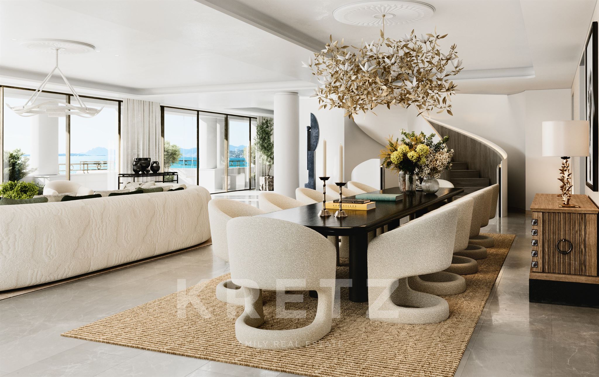 CAP D'ANTIBES : EXCEPTIONAL ROOFTOP TRIPLEX – PRIVATE POOL