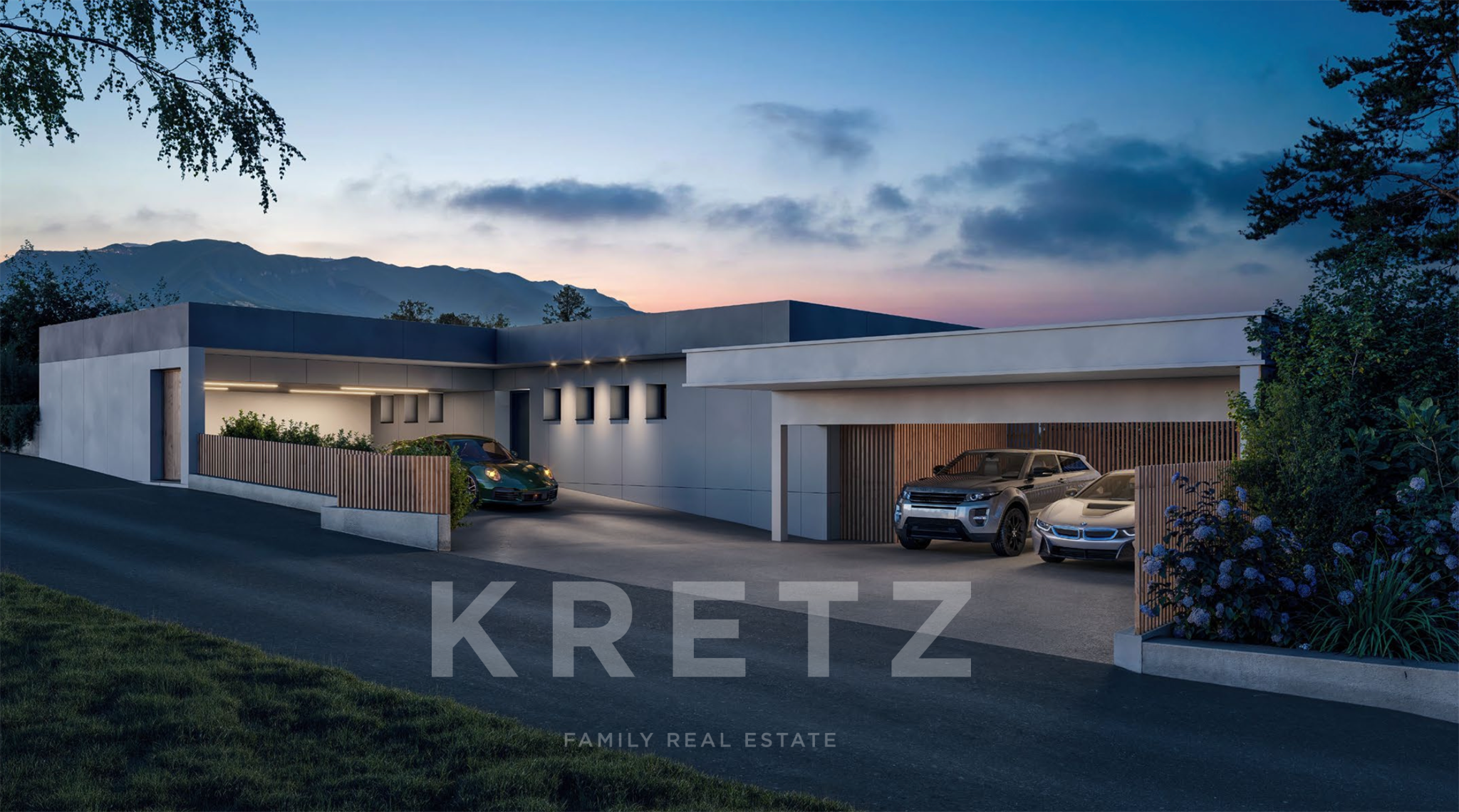 Aix-les-Bains – contemporary villa with indoor pool and panoramic lake views