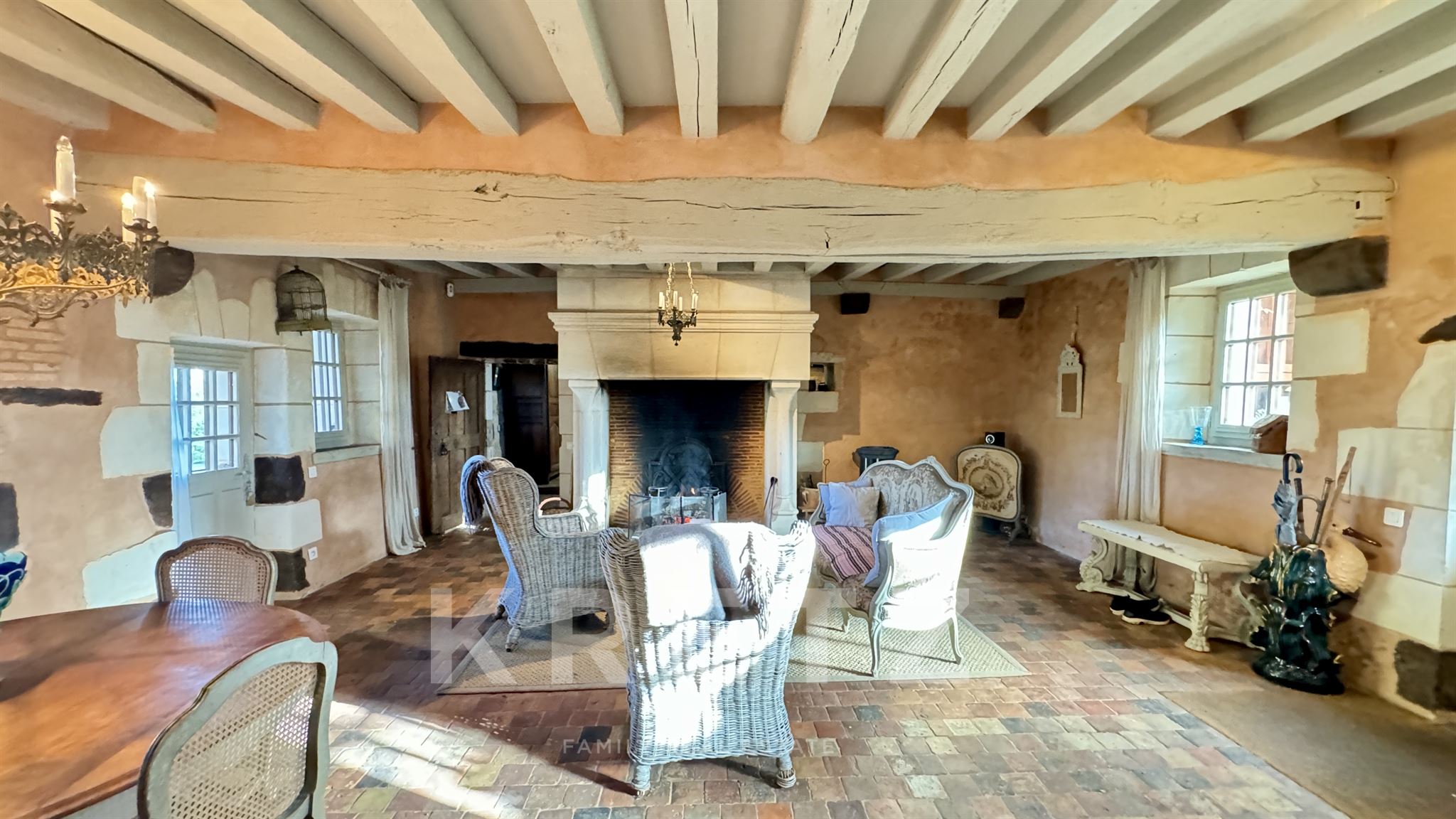 17th-century winegrower's house with panoramic view of the Loire Valley