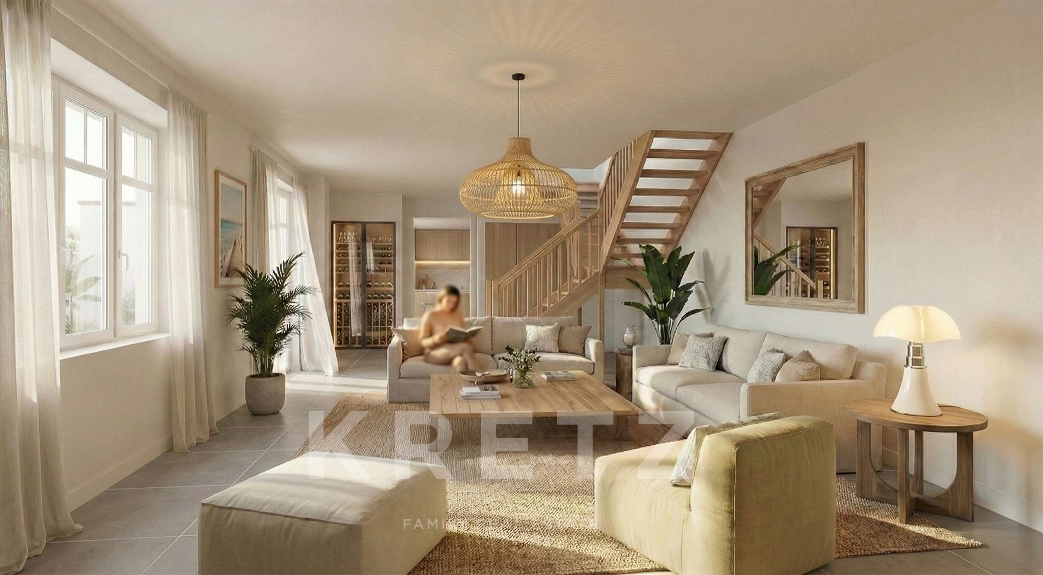 La Baule Benoit district Renovated villa 400m from the beach