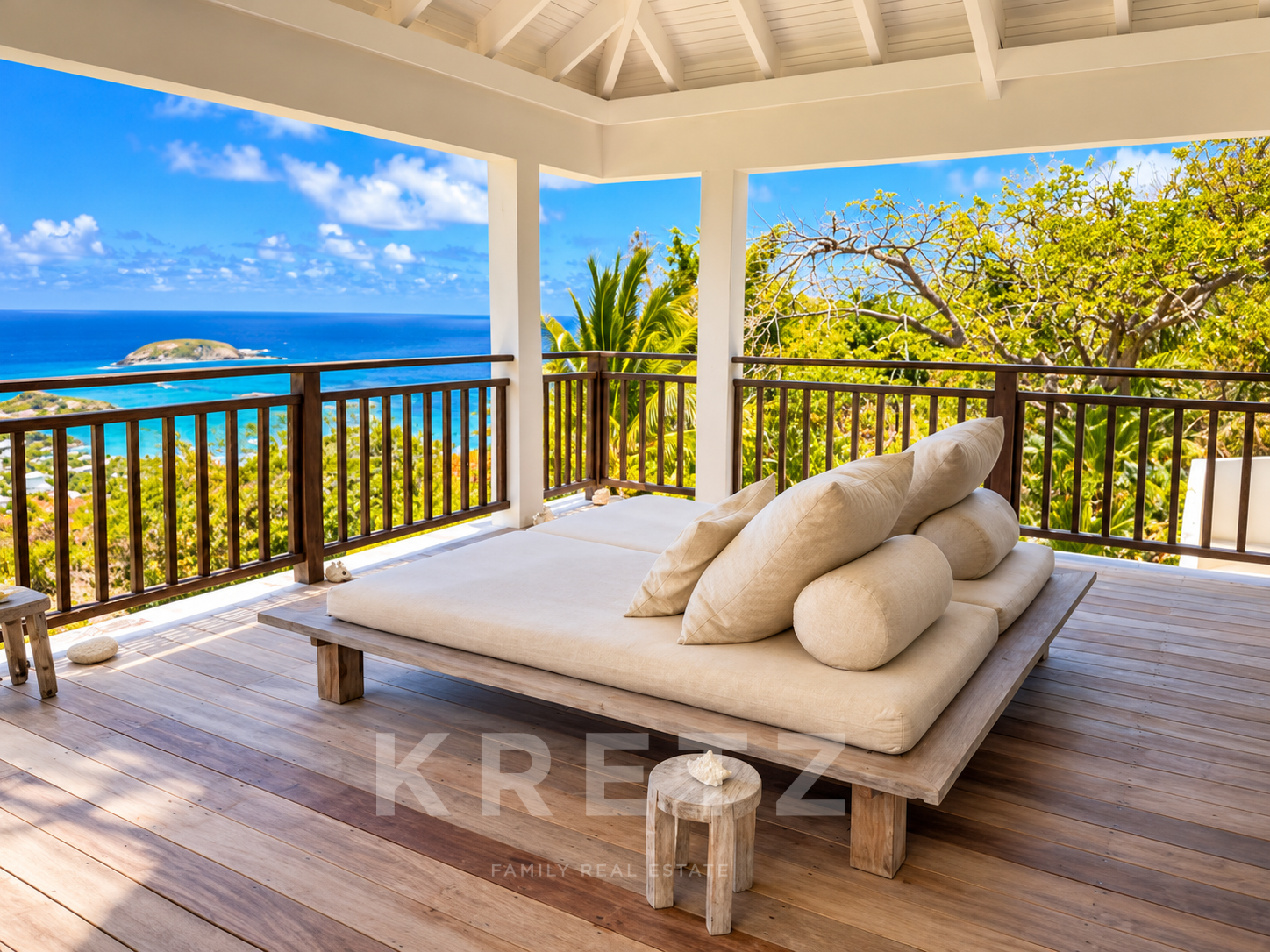 Hillside Villa Overlooking the Grand Cul-de-Sac Lagoon