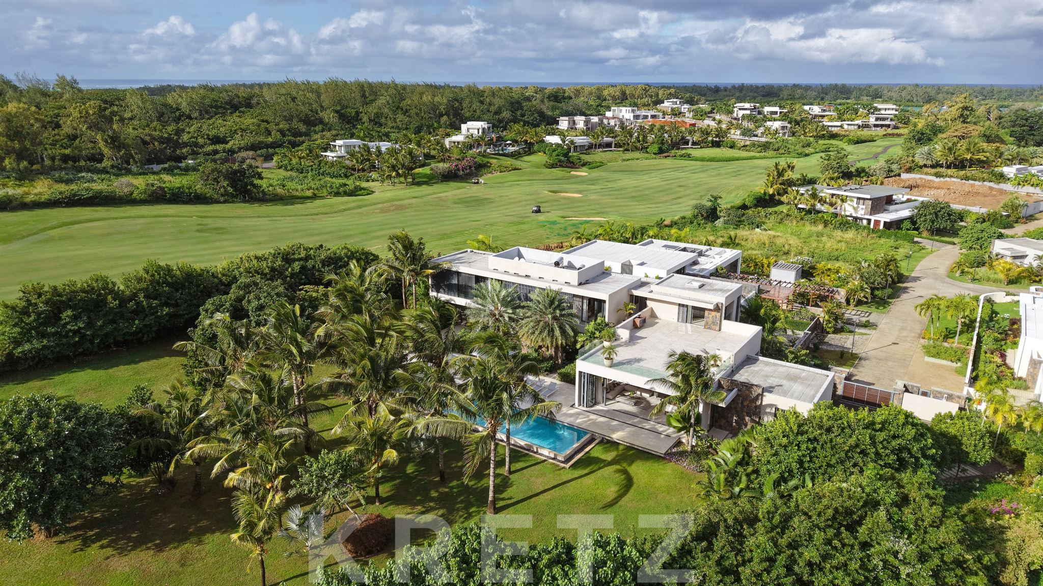 Architect's Villa with Panoramic Golf Course Views