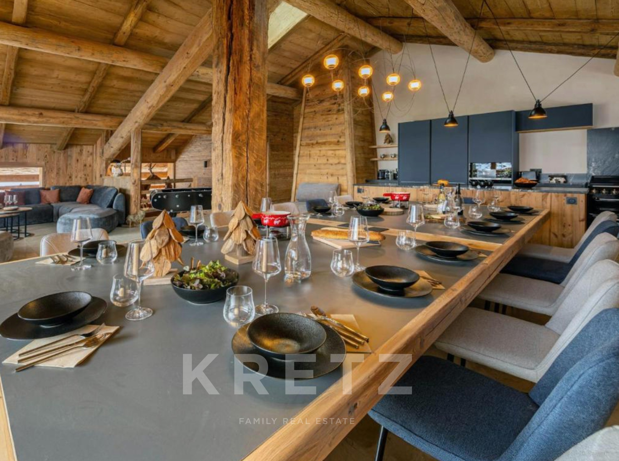 Le Grand-Bornand – exceptional chalet with indoor swimming pool, spa and panoramic views over the Ar