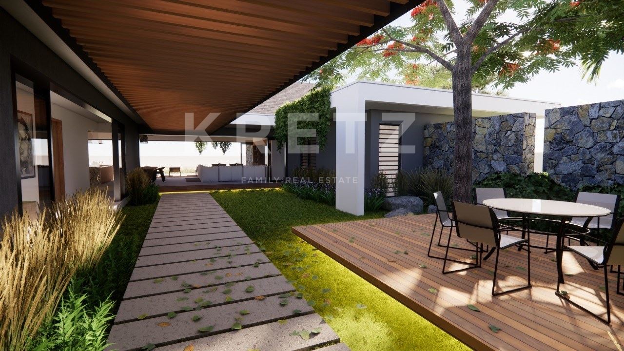 Contemporary villa with unobstructed views of the golf course