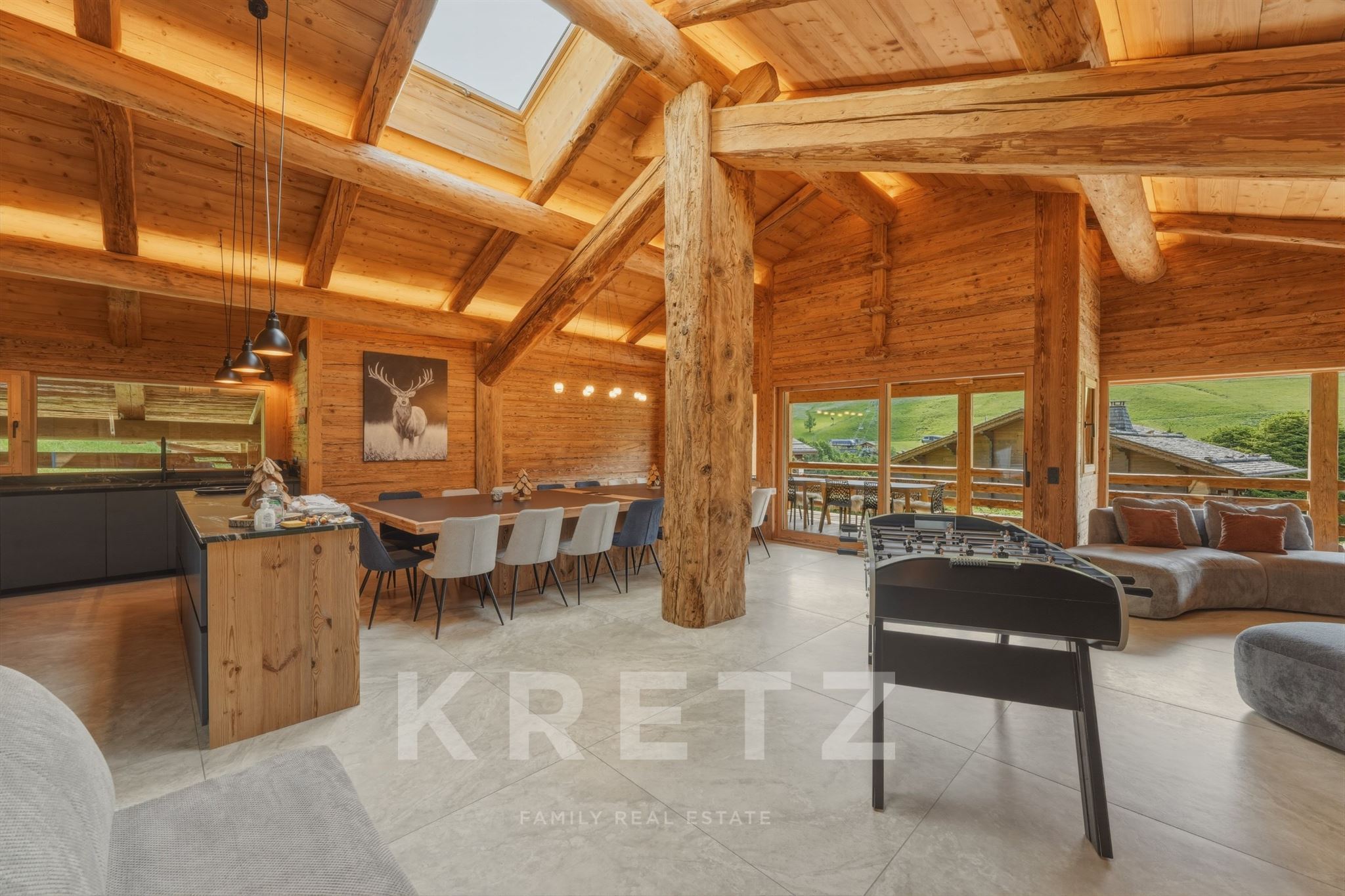CHALET D’EXCEPTION AVEC PISCINE INTÉRIEURE, SPA ET VUE SUR LES ARAVIS