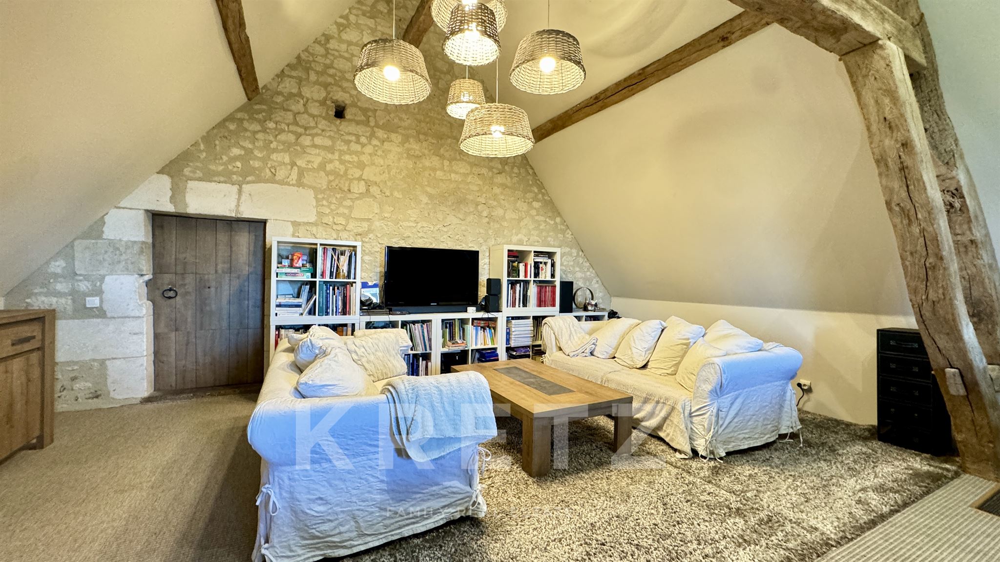 17th-century winegrower's house with panoramic view of the Loire Valley
