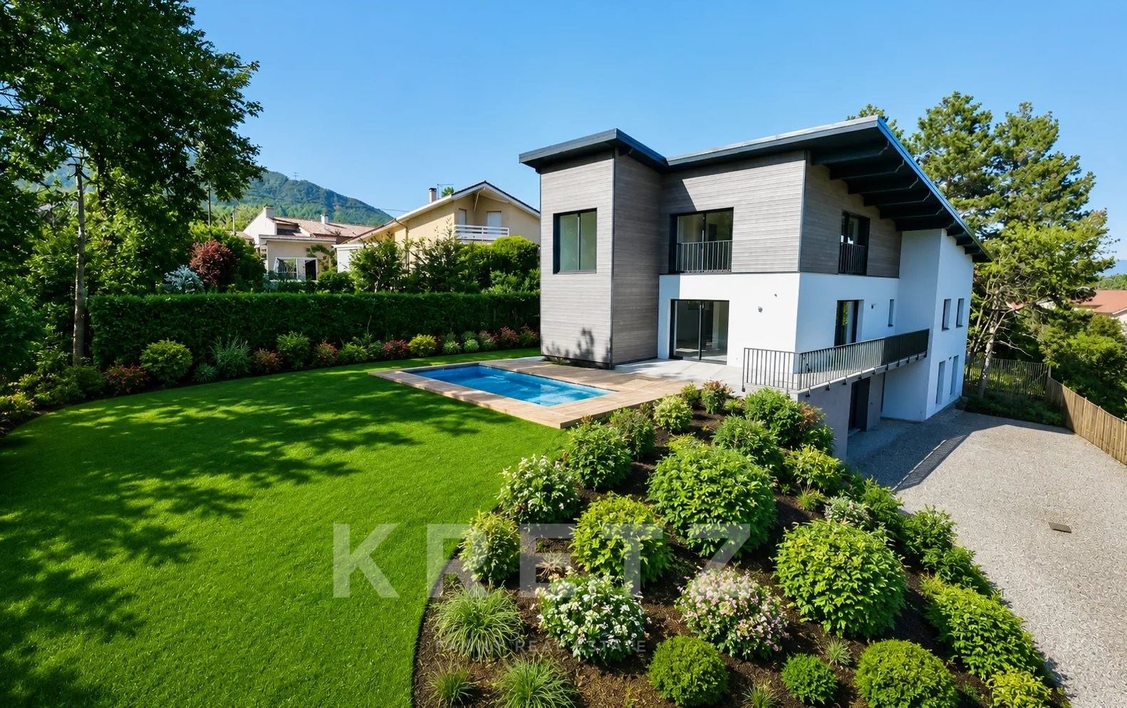 VILLA D’ARCHITECTE AVEC VUE PANORAMIQUE SUR LES ALPES
