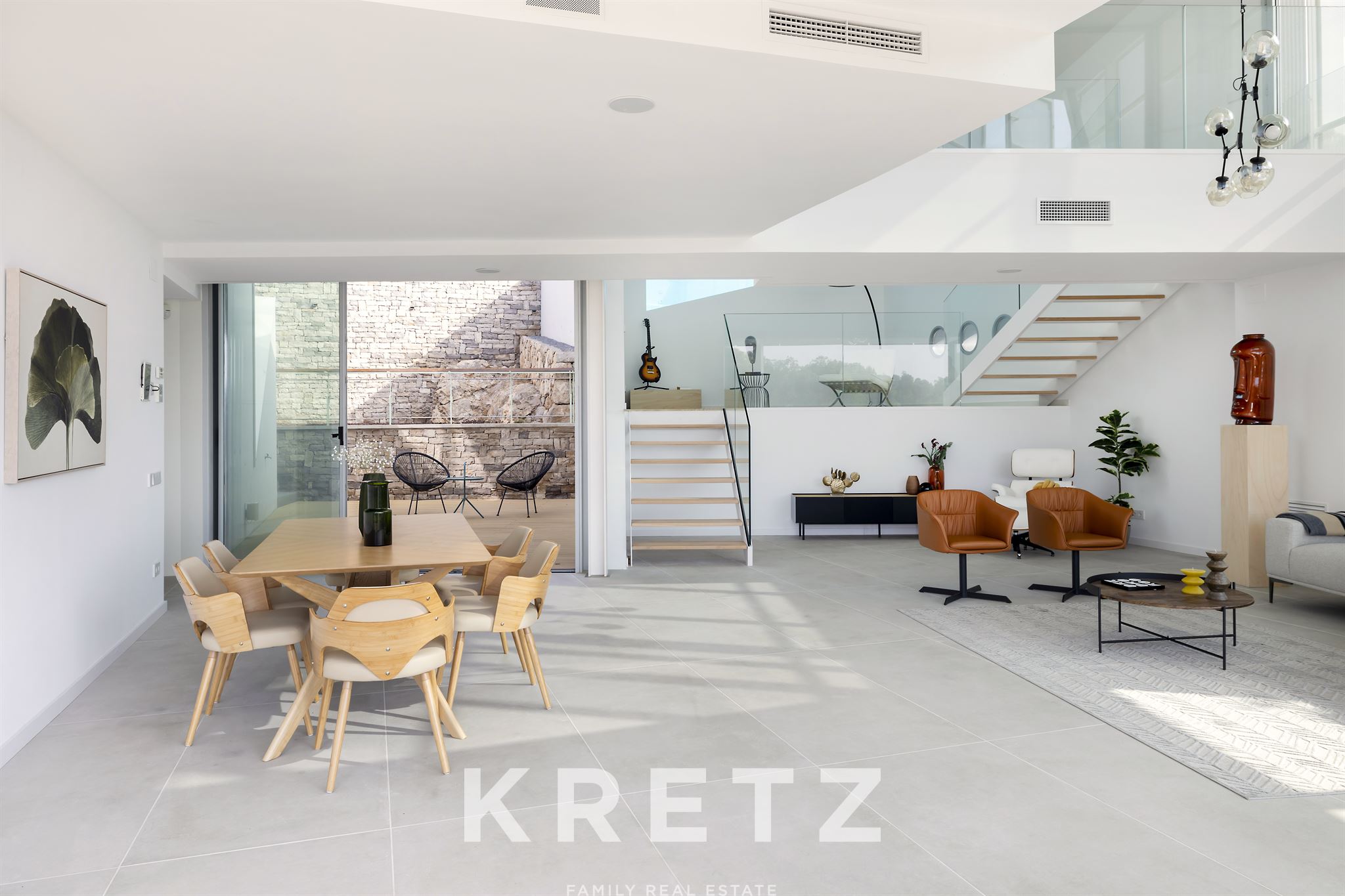 Modern villa with panoramic