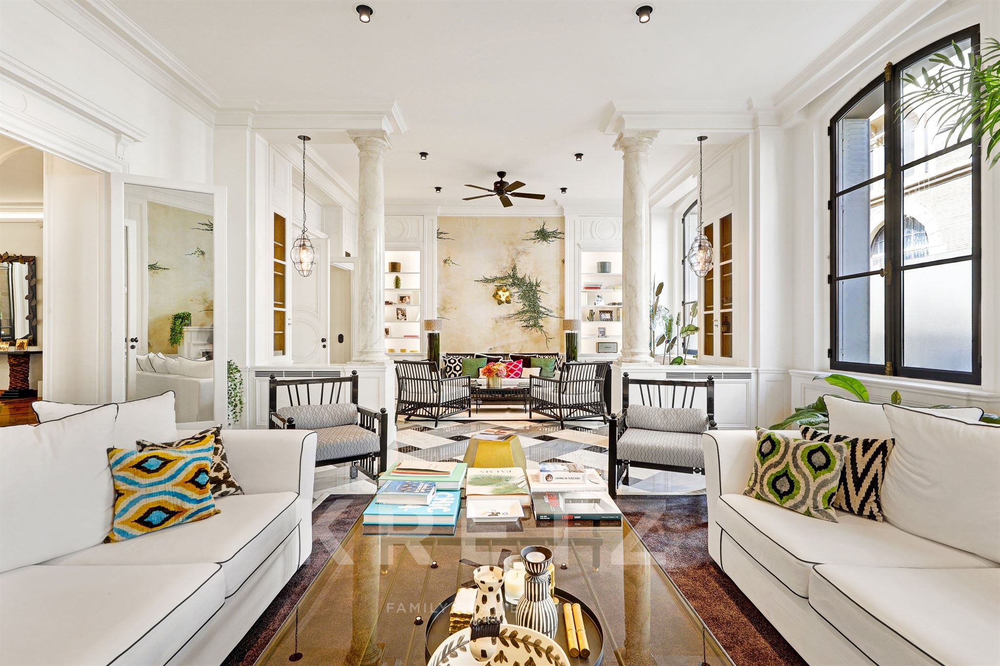 Paris 16th – OECD district – Reception apartment with winter garden