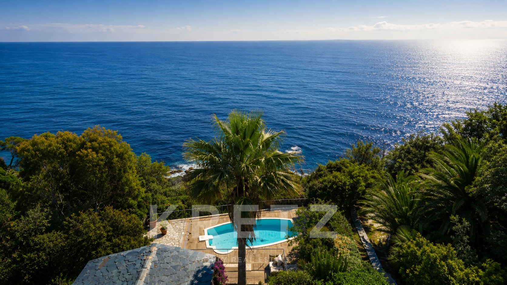 Beachfront villa - Private pool and cove