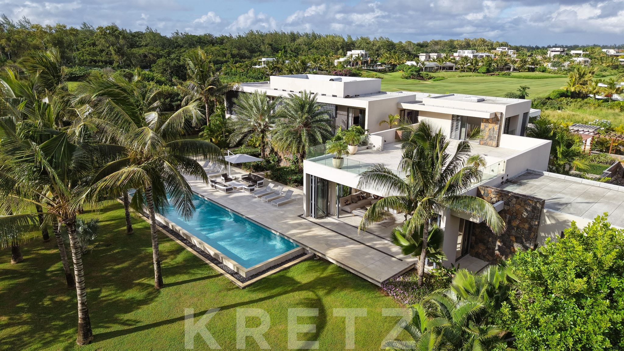 Architect's Villa with Panoramic Golf Course Views